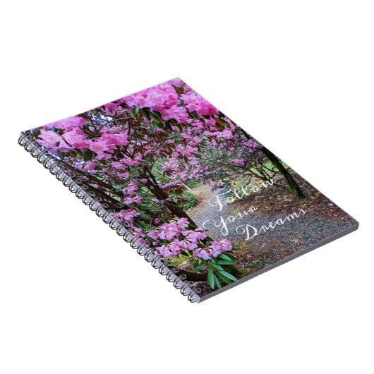 Folgen Sie Ihrem traumhaften Zitat-Garten-Pfad Notizblock (Rechte Seite)