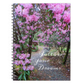 Folgen Sie Ihrem traumhaften Zitat-Garten-Pfad Notizblock (Vorderseite)