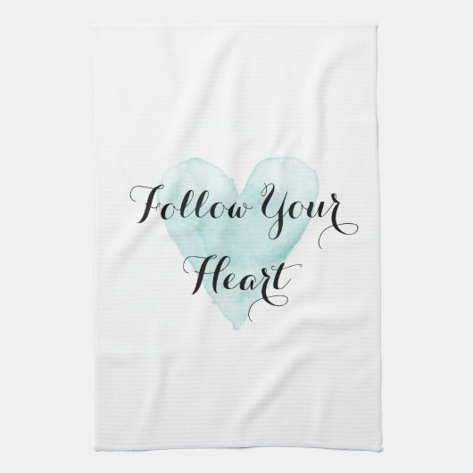 Folgen Sie Ihren Herzbaumwollküchen-Handtüchern Geschirrtuch (Vertikal)