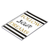 Folgen Sie Ihren inspirierend Träumen Notizblock (Linke Seite)