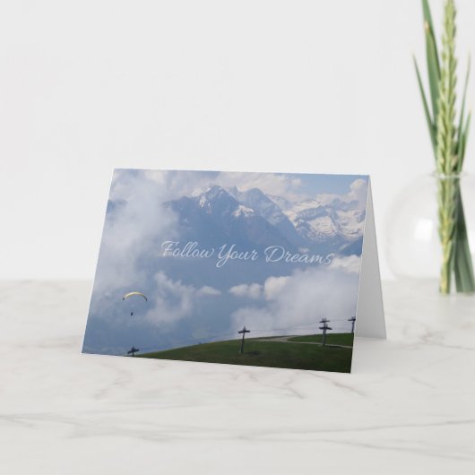 Folgen Sie Ihren kundenspezifischen Grußkarten der Karte (Vorderseite)