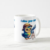 Folgen Sie Ihren Sternen - Inspirationsreiche Kuns Kaffeetasse (VorderseiteRechts)