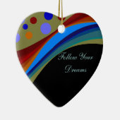 Folgen Sie Ihren Traum-Regenbogen und Keramikornament (Rechts)