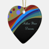 Folgen Sie Ihren Traum-Regenbogen und Keramikornament (Links)