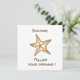 Folgen Sie Ihren Träumen Aquarell Seatime Starfish
