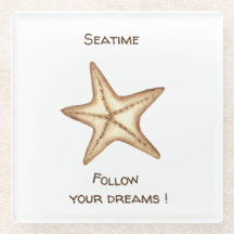Folgen Sie Ihren Träumen Aquarell Seatime Starfish