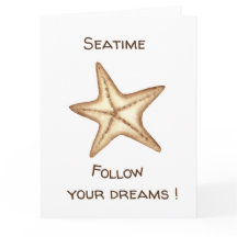 Folgen Sie Ihren Träumen Aquarell Seatime Starfish