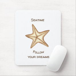 Folgen Sie Ihren Träumen Aquarell Seatime Starfish Mousepad