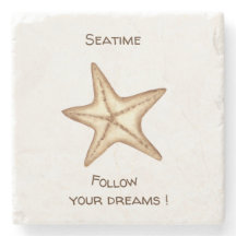 Folgen Sie Ihren Träumen Aquarell Seatime Starfish