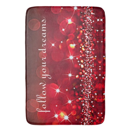 Folgen Sie Ihren Träumen Bath Mat Badematte (Vorderseite Vertikal)