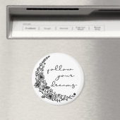 Folgen Sie Ihren Träumen Blumenmoon Magnet (In Situ (Geschirrspüler))