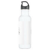 Folgen Sie Ihren Träumen Butterfly Edelstahlflasche (Rückseite)