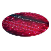 Folgen Sie Ihren Träumen Cherry Sparkle Schneidebrett (Ecke)
