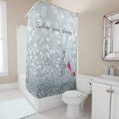 Folgen Sie Ihren Träumen, Glitterie, Heelsen, Viol Duschvorhang (Beispiel)