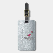 Folgen Sie Ihren Träumen, Glitterie, Heelsen, Viol Gepäckanhänger (Vorderseite vertikal)