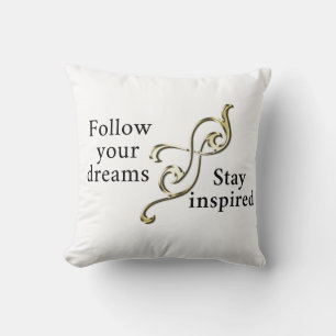 Folgen Sie Ihren Träumen - Inspirationsarmband für Kissen