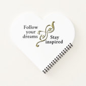 Folgen Sie Ihren Träumen - Inspirationsarmband für Notizblock (Rückseite)
