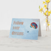 Folgen Sie Ihren Träumen Karte (Gelbe Blume)