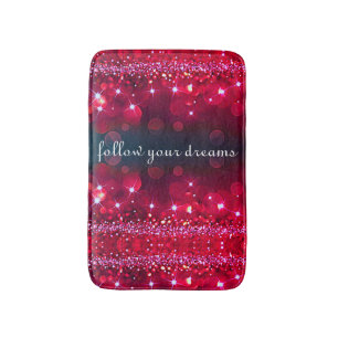 Folgen Sie Ihren Träumen Kirry Sparkle Vertical Ma Badematte