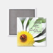 Folgen Sie Ihren Träumen Ladybug Magnet (Vorderseite/Rückseite)