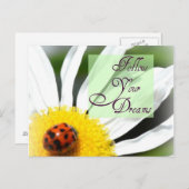 Folgen Sie Ihren Träumen Ladybug Post Card Postkarte (Vorne/Hinten)