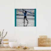 Folgen Sie Ihren Träumen - Motivierend Surfposter Poster (Küche)