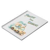 Folgen Sie Ihren Träumen niedliche Auto Aquarell Notizblock (Linke Seite)