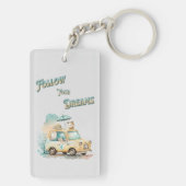Folgen Sie Ihren Träumen niedliche kleine Auto Aqu Schlüsselanhänger (Rückseite)