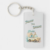 Folgen Sie Ihren Träumen niedliche kleine Auto Aqu Schlüsselanhänger (Vorderseite)