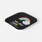 Folgen Sie Ihren Träumen Niedliche Regenbogenwolke Pappteller (Gewinkelt)