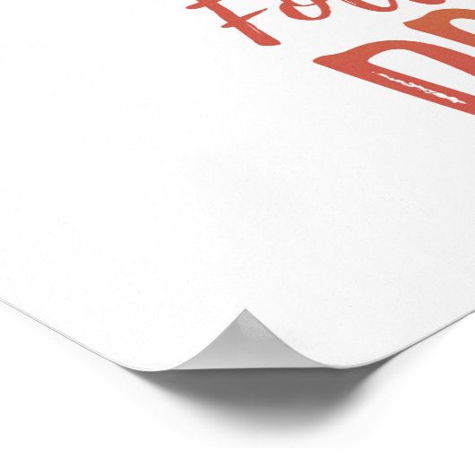 Folgen Sie Ihren Träumen - Orange & White Unicorn Poster (Ecke)