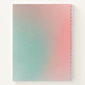 Folgen Sie Ihren Träumen Pastel Gradient Motiviere Notizblock (Rückseite)