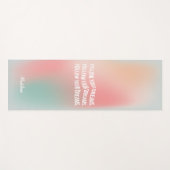 Folgen Sie Ihren Träumen Pastel Gradient Motiviere Yogamatte (Vorderseite (Horizontal))