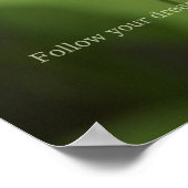 Folgen Sie Ihren Träumen - Square Poster (Ecke)