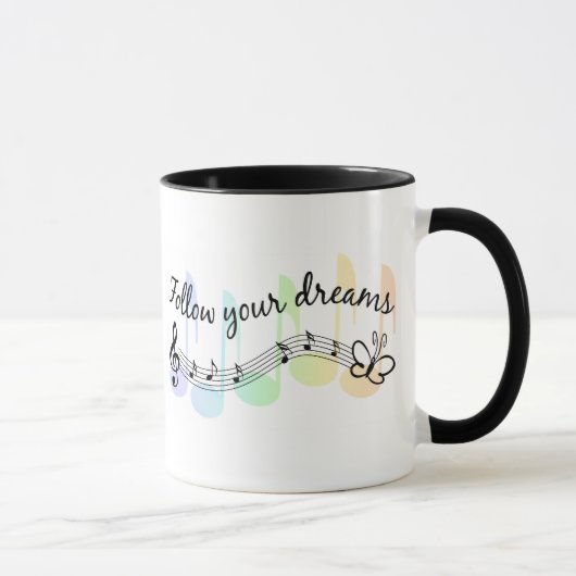 Folgen Sie Ihren Träumen Tasse (Rechts)