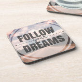 Folgen Sie Ihren Träumen Untersetzer (Linke Seite)