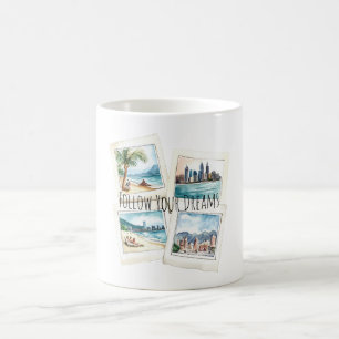 Folgen Sie Ihren Traumreisen Weltweit Kaffeetasse