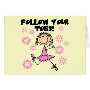 Folgen Sie Ihren Zehe-Ballerina-T-Shirts und