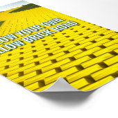 FOLGEN SIE IHRER EIGENEN GELBEN BRICK-STRASSE POSTER (Ecke)