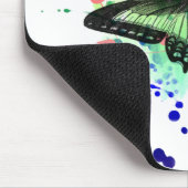 Folgen Sie Ihrer Herz-Schmetterlings-Farbe Mousepad (Ecke)