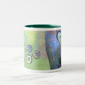 Folgen Sie Ihrer Herz-Tasse Zweifarbige Tasse (Mittel)