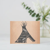 Folgen Sie Ihrer Pfeil-amerikanischer Postkarte (Stehend Vorderseite)