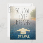 Folgen Sie Ihrer Traum-inspirierend Postkarte (Vorne/Hinten)