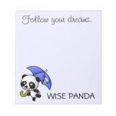 Folgen Sie immer Ihren Träumen Notizblock (Vorderseite)