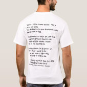 Folgen Sie in die Schritte des Vaters T-Shirt (Rückseite)