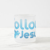 Folgen Sie Jesus Christ Twitter Spaß Mattglastasse (Mittel)