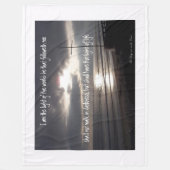 Folgen Sie Jesus, Licht der Welt, Fleece-Decke Fleecedecke (Vorderseite)