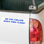 Folgen Sie JESUS so nah? Autoaufkleber (Auf Lkw)