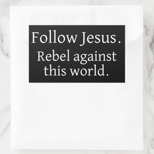 Folgen Sie Jesus Sticker (Tasche)