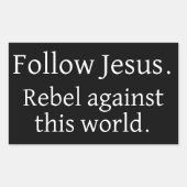 Folgen Sie Jesus Sticker (Vorderseite)